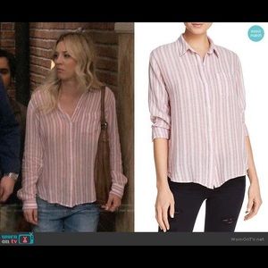 Charlie Top in Bordeaux Stripe by Rails